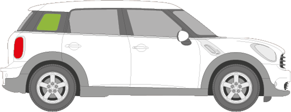 Afbeelding van Zijruit rechts Mini Countryman