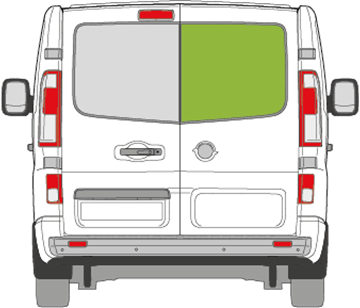Afbeelding van Achterruit rechts Fiat Talento niet verwarmd