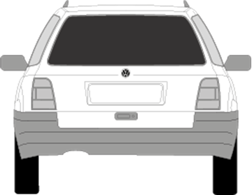 Afbeelding van Achterruit Volkswagen Golf Variant (DONKERE RUIT)