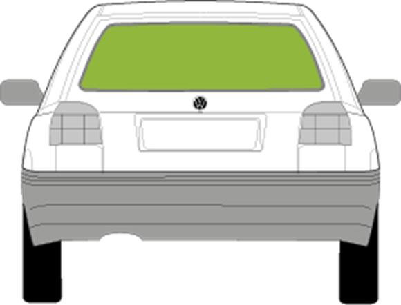 Afbeelding van Achterruit Volkswagen Golf 5-deurs (derde remlicht)