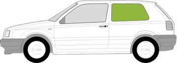 Afbeelding van Zijruit links Volkswagen Golf 3-deurs 