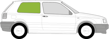 Afbeelding van Zijruit rechts Volkswagen Golf 3 deurs 