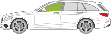 Afbeelding van Zijruit links Mercedes C-klasse break 2014-2018