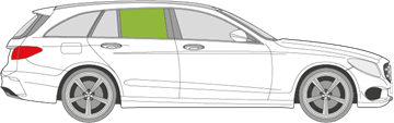 Afbeelding van Zijruit rechts Mercedes C-klasse break