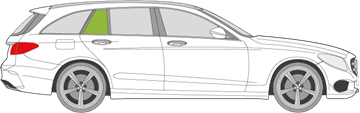 Afbeelding van Zijruit rechts Mercedes C-klasse break 