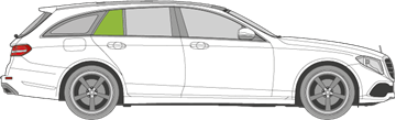 Afbeelding van Zijruit rechts Mercedes E-klasse break