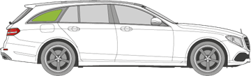 Afbeelding van Zijruit rechts Mercedes E-klasse break