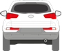 Afbeelding van Achterruit Kia Sportage (met spoiler) (DONKERE RUIT) 
