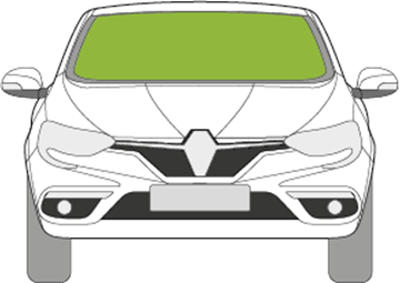 Afbeelding van Voorruit Renault Mégane 2020- 5 deurs sensor 