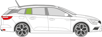Afbeelding van Zijruit rechts Renault Mégane break