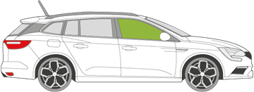 Afbeelding van Zijruit rechts Renault Mégane break