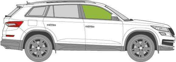 Afbeelding van Zijruit rechts Skoda Kodiaq 