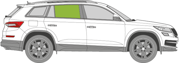 Afbeelding van Zijruit rechts Skoda Kodiaq 