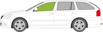 Afbeelding van Zijruit links Skoda Octavia break