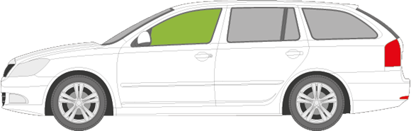 Afbeelding van Zijruit links Skoda Octavia break