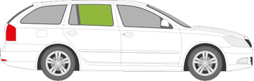 Afbeelding van Zijruit rechts Skoda Octavia break