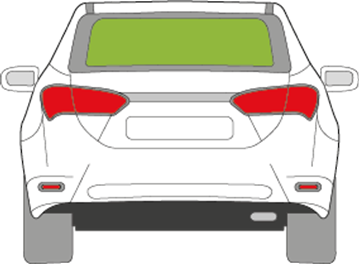 Afbeelding van Achterruit Toyota Corolla sedan