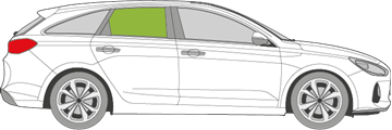 Afbeelding van Zijruit rechts Hyundai i30 break