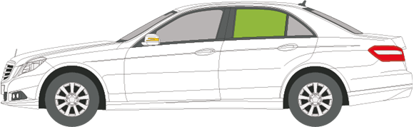 Afbeelding van Zijruit links Mercedes E-klasse sedan