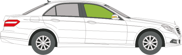 Afbeelding van Zijruit rechts Mercedes E-klasse sedan