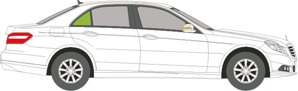 Afbeelding van Zijruit rechts Mercedes E-klasse sedan