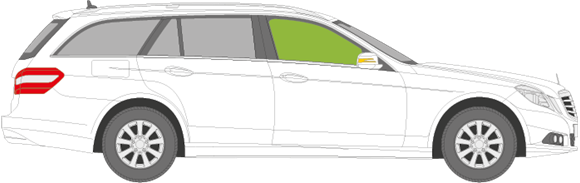 Afbeelding van Zijruit rechts Mercedes E-klasse break