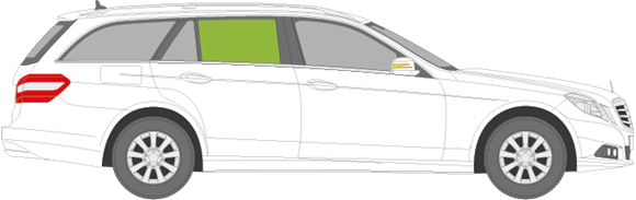Afbeelding van Zijruit rechts Mercedes E-klasse break