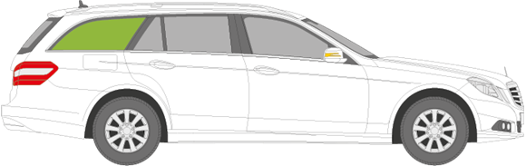 Afbeelding van Zijruit rechts Mercedes E-klasse break