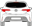 Afbeelding van Achterruit Toyota Corolla 5 deurs (DONKERE RUIT)