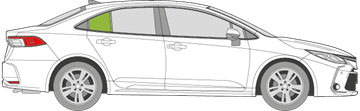 Afbeelding van Zijruit rechts Toyota Corolla sedan