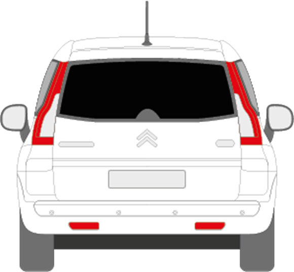 Afbeelding van Achterruit Citroën C4 Grand Picasso (DONKERE RUIT)
