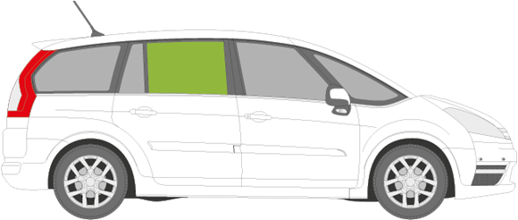 Afbeelding van Zijruit rechts Citroën C4 Grand Picasso 