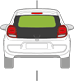 Afbeelding van Achterruit Citroën C1 3 deurs