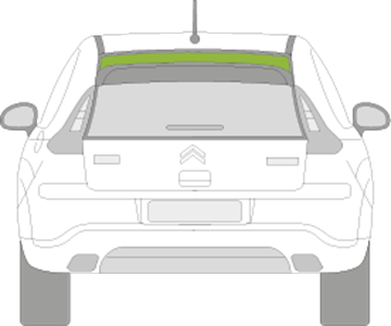 Afbeelding van Achterruit Citroën C4 3 deurs