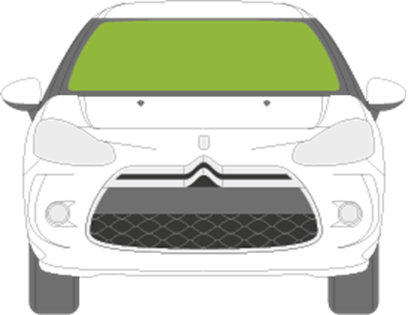 Afbeelding van Voorruit Citroën DS3 sensor (ronde)/ camera