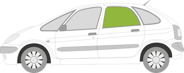 Afbeelding van Zijruit links Citroën Xsara Picasso 