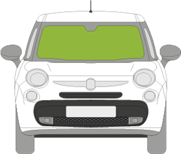 Afbeelding van Voorruit Fiat 500L 2013-2018 sensor/verwarmd