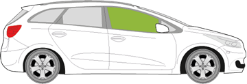 Afbeelding van Zijruit rechts Kia Cee'd break