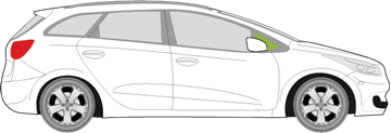 Afbeelding van Zijruit rechts Kia Cee'd break