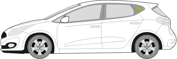 Afbeelding van Zijruit links Kia Cee'd 5 deurs 