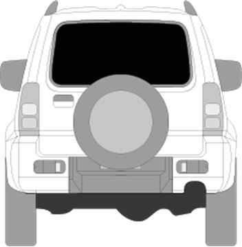 Afbeelding van Achterruit Suzuki Jimny (DONKERE RUIT)