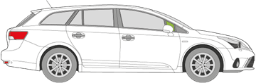 Afbeelding van Zijruit rechts Toyota Avensis break 