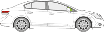 Afbeelding van Zijruit rechts Toyota Avensis sedan 