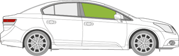 Afbeelding van Zijruit rechts Toyota Avensis sedan 