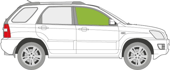 Afbeelding van Zijruit rechts Kia Sportage 