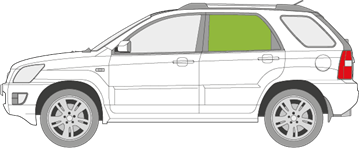 Afbeelding van Zijruit links Kia Sportage 