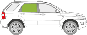 Afbeelding van Zijruit rechts Kia Sportage 