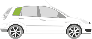 Afbeelding van Zijruit rechts Ford Fiesta 5 deurs