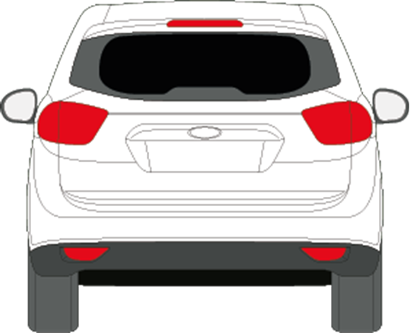 Afbeelding van Achterruit Ford C-max (DONKERE RUIT)