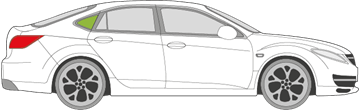 Afbeelding van Zijruit rechts Mazda 6 5 deurs